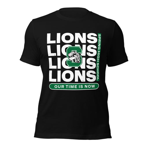 Spring High School Lions Black Premium Unisex T-shirt 235