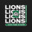 Close-up view of Spring High School Lions Black Premium Unisex T-shirt 235