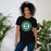 Woman wearing Spring High School Lions Black Premium Unisex T-shirt 216