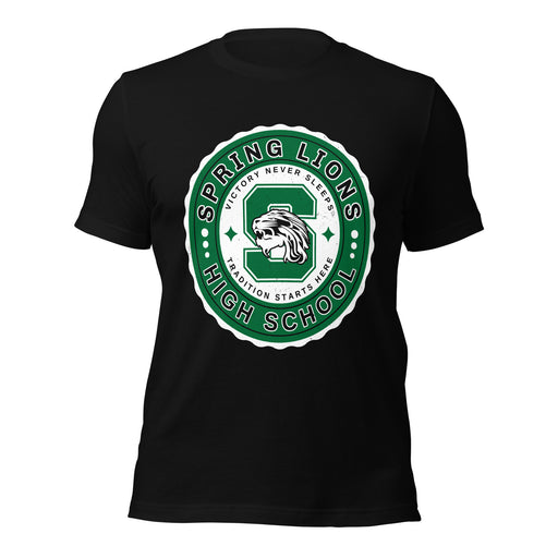Spring High School Lions Black Premium Unisex T-shirt 216