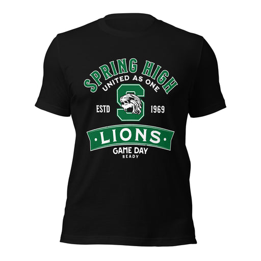 Spring High School Lions Black Premium Unisex T-shirt 221