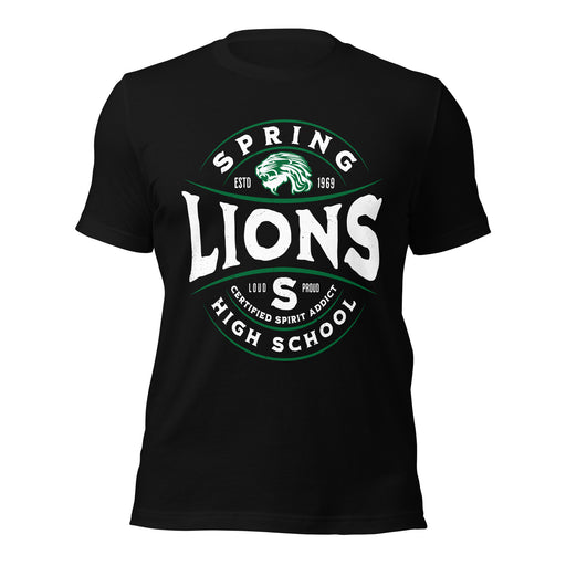 Spring High School Lions Black Premium Unisex T-shirt 218
