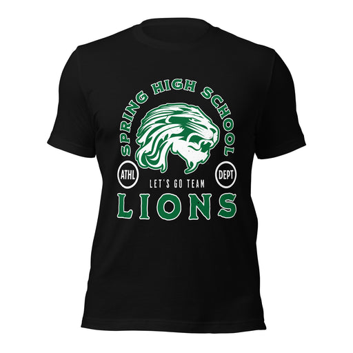 Spring High School Lions Black Premium Unisex T-shirt 208