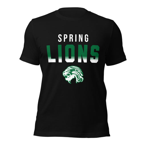 Spring High School Lions Black Premium Unisex T-shirt 024