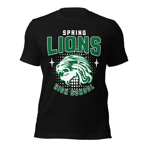 Spring High School Lions Black Premium Unisex T-shirt 204
