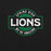 Close-up view of Spring High School Lions Black Premium Unisex T-shirt 011