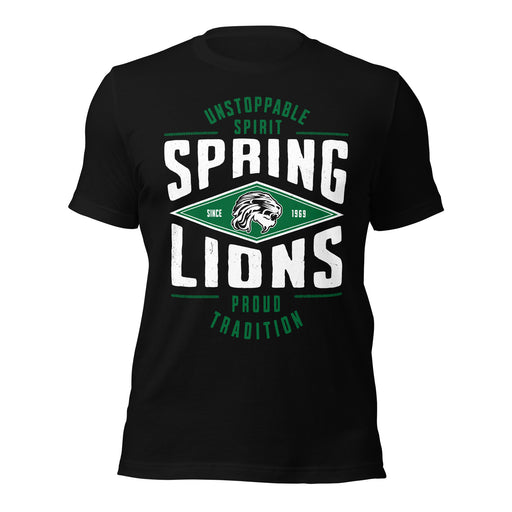 Spring High School Lions Black Premium Unisex T-shirt 210