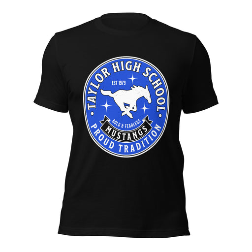 Taylor High School Mustangs Black Premium Unisex T-shirt 215