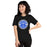 Woman wearing Taylor High School Mustangs Black Premium Unisex T-shirt 203