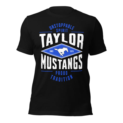 Taylor High School Mustangs Black Premium Unisex T-shirt 210
