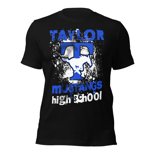 Taylor High School Mustangs Black Premium Unisex T-shirt 205