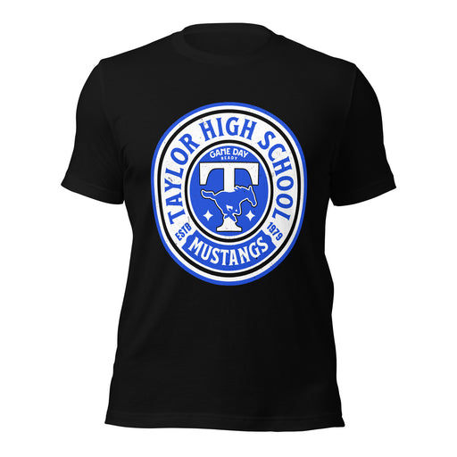 Taylor High School Mustangs Black Premium Unisex T-shirt 220