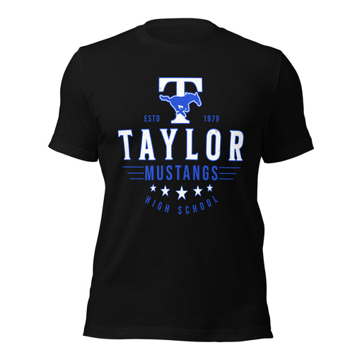 Taylor High School Mustangs Black Premium Unisex T-shirt 217