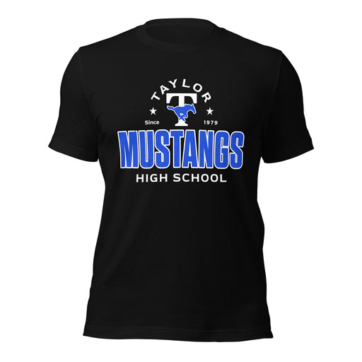 Taylor High School Mustangs Black Premium Unisex T-shirt 222