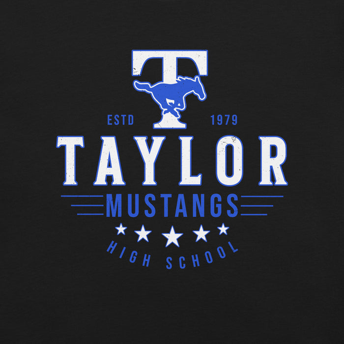 Taylor High School Mustangs Black Premium Unisex T-shirt 217