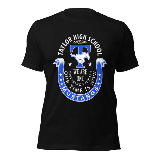 Taylor High School Mustangs Black Premium Unisex T-shirt 229