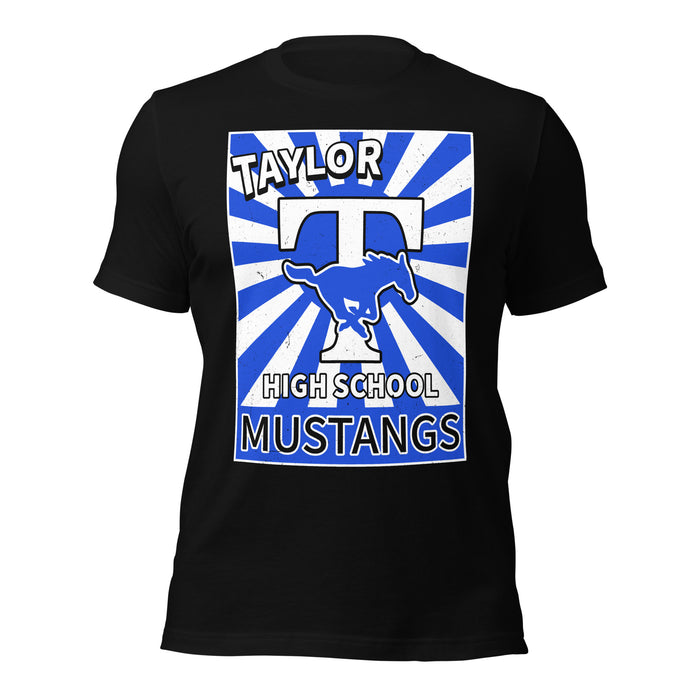 Taylor High School Mustangs Black Premium Unisex T-shirt 226