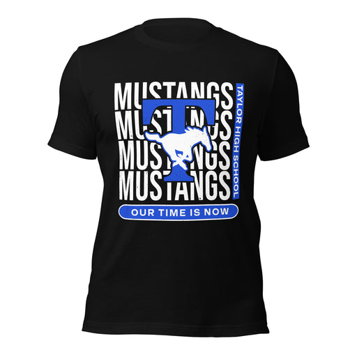 Taylor High School Mustangs Black Premium Unisex T-shirt 235