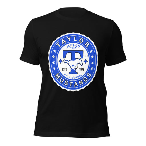 Taylor High School Mustangs Black Premium Unisex T-shirt 216