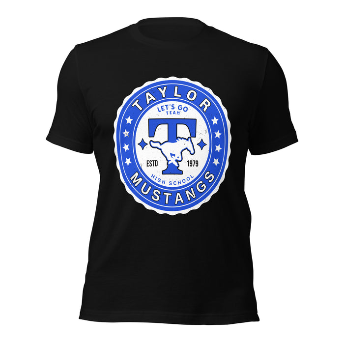 Taylor High School Mustangs Black Premium Unisex T-shirt 216