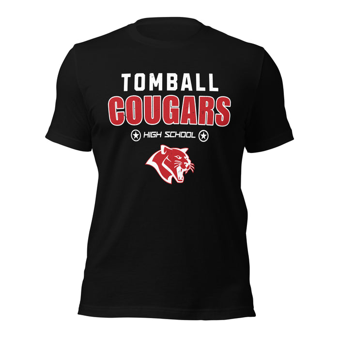 Tomball High School Cougars Black Premium Unisex T-shirt 223
