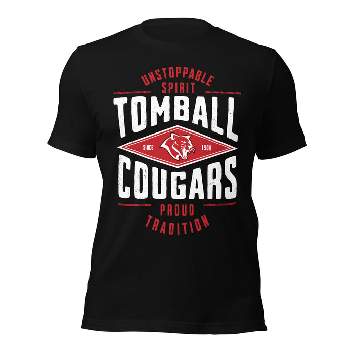 Tomball High School Cougars Black Premium Unisex T-shirt 210