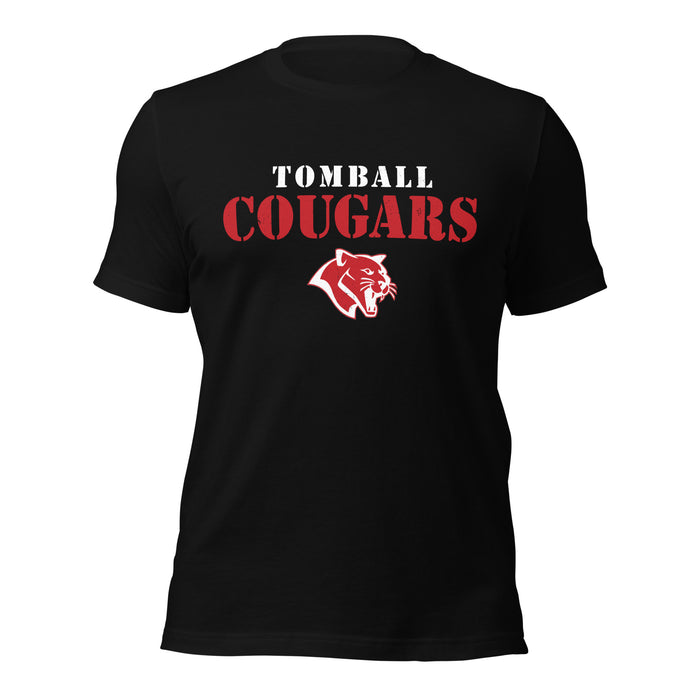 Tomball High School Cougars Black Premium Unisex T-shirt 017