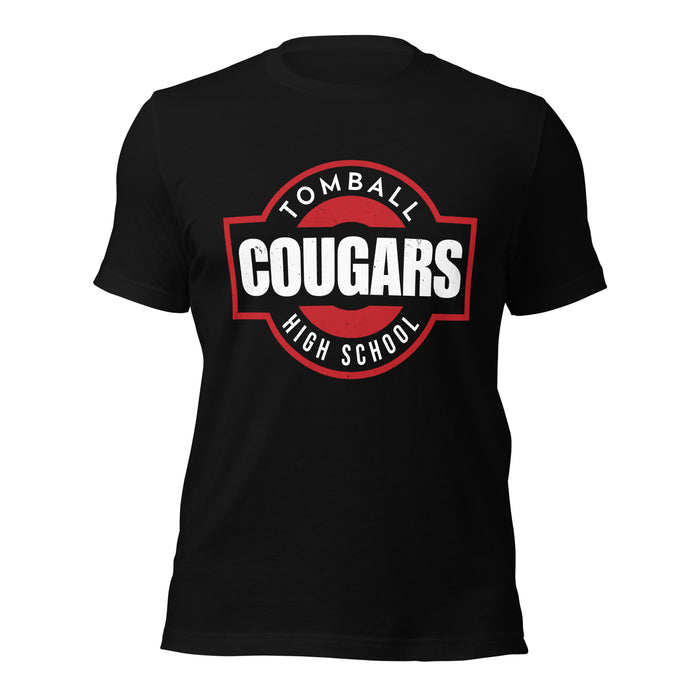 Tomball High School Cougars Black Premium Unisex T-shirt 011