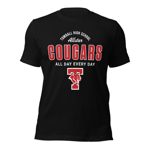 Tomball High School Cougars Black Premium Unisex T-shirt 040