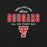 Close-up view of Tomball High School Cougars Black Premium Unisex T-shirt 040