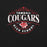 Close-up view of Tomball High School Cougars Black Premium Unisex T-shirt 211
