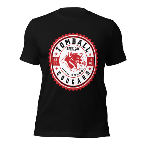 Tomball High School Cougars Black Premium Unisex T-shirt 203