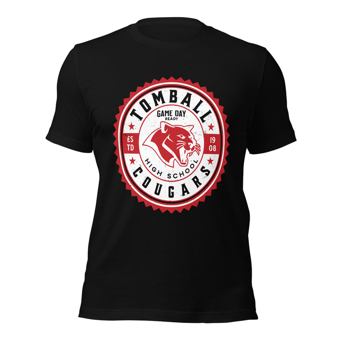 Tomball High School Cougars Black Premium Unisex T-shirt 203
