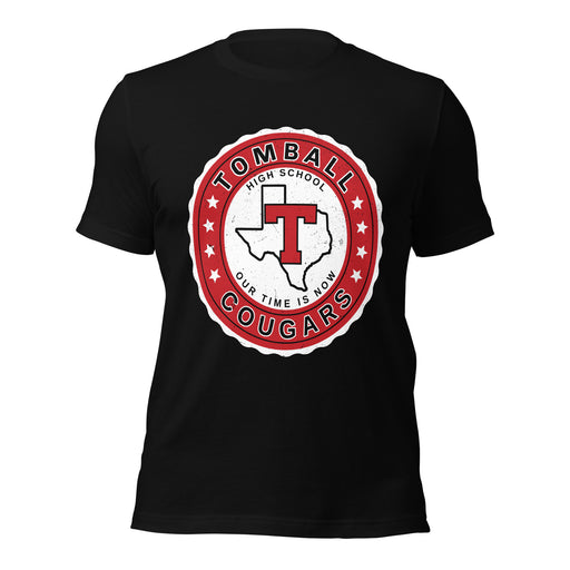 Tomball High School Cougars Black Premium Unisex T-shirt 216