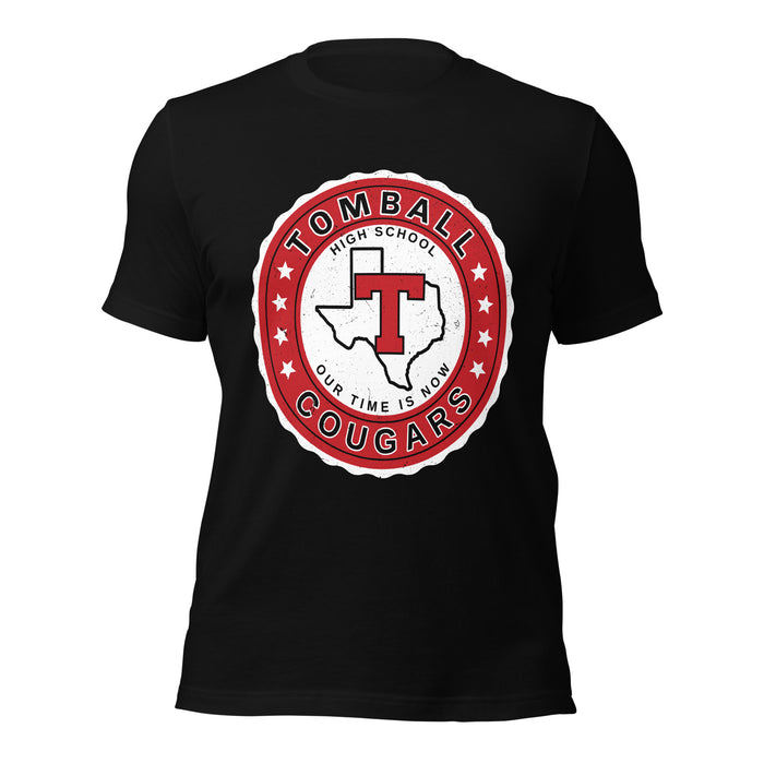 Tomball High School Cougars Black Premium Unisex T-shirt 216