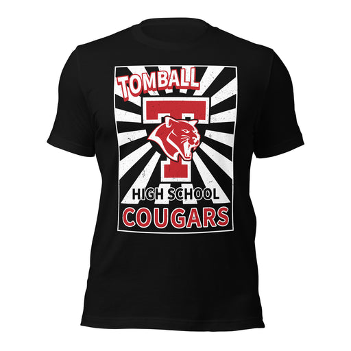 Tomball High School Cougars Black Premium Unisex T-shirt 226