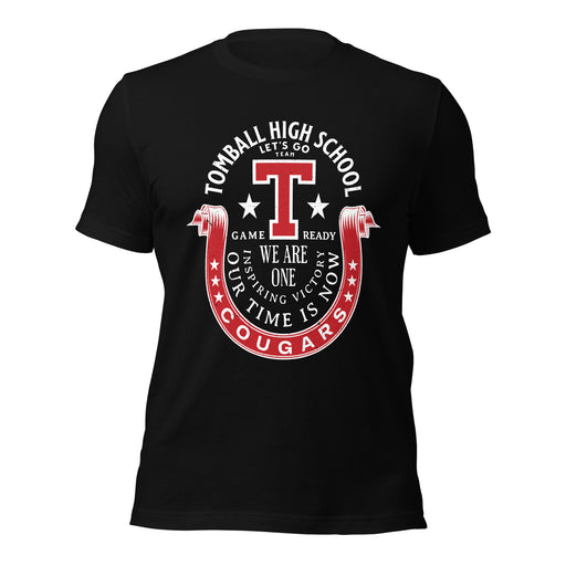 Tomball High School Cougars Black Premium Unisex T-shirt 229