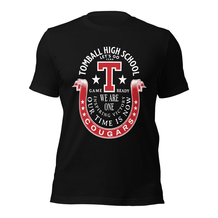 Tomball High School Cougars Black Premium Unisex T-shirt 229