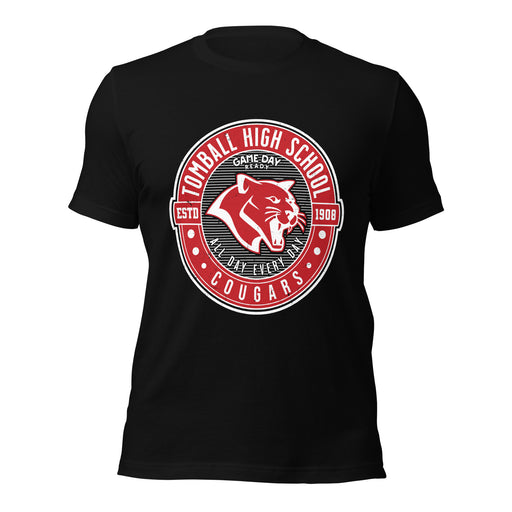 Tomball High School Cougars Black Premium Unisex T-shirt 224