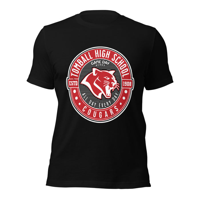 Tomball High School Cougars Black Premium Unisex T-shirt 224