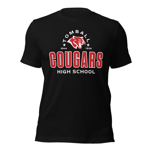 Tomball High School Cougars Black Premium Unisex T-shirt 222