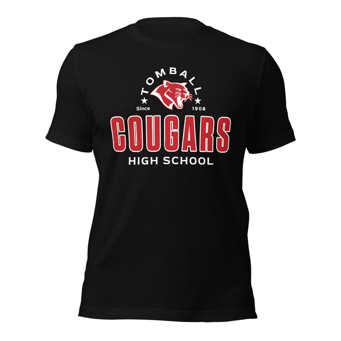 Tomball High School Cougars Black Premium Unisex T-shirt 222