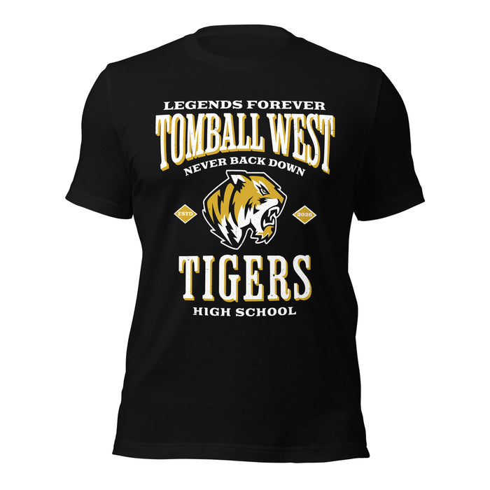 Tomball West High School Tigers Black Premium Unisex T-shirt 230