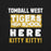 Close-up view of Tomball West High School Tigers Black Premium Unisex T-shirt 231