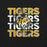 Close-up view of Tomball West High School Tigers Black Premium Unisex T-shirt 233