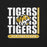 Close-up view of Tomball West High School Tigers Black Premium Unisex T-shirt 235