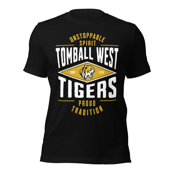 Tomball West High School Tigers Black Premium Unisex T-shirt 210