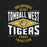 Back view of Tomball West High School Tigers Black Premium Unisex T-shirt 210