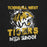 Close-up view of Tomball West High School Tigers Black Premium Unisex T-shirt 205
