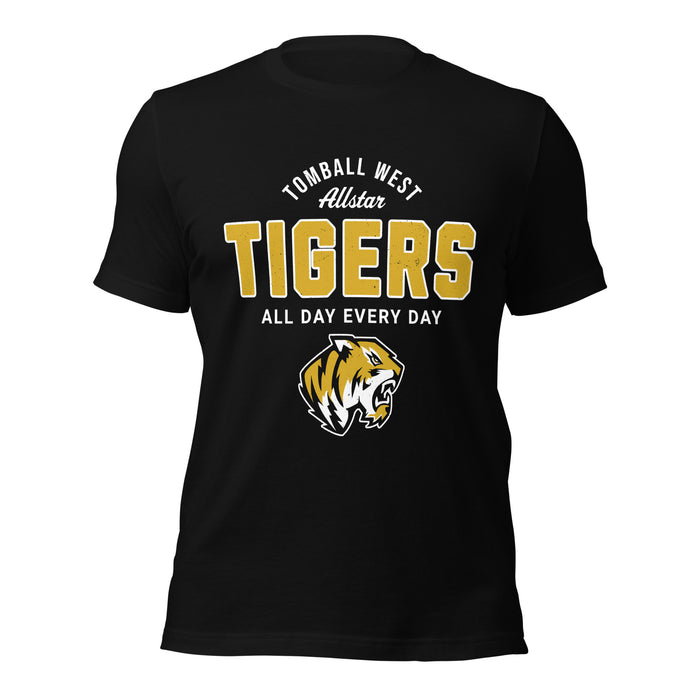 Tomball West High School Tigers Black Premium Unisex T-shirt 040